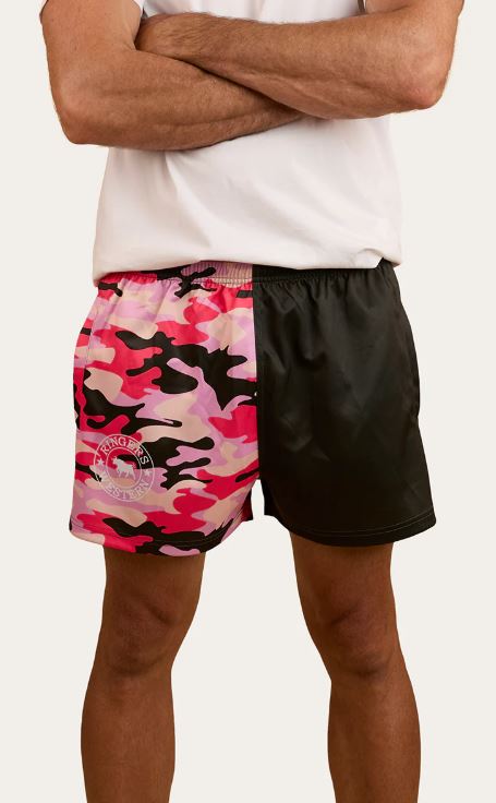 Ringers Western Footy Short Pink/Camo