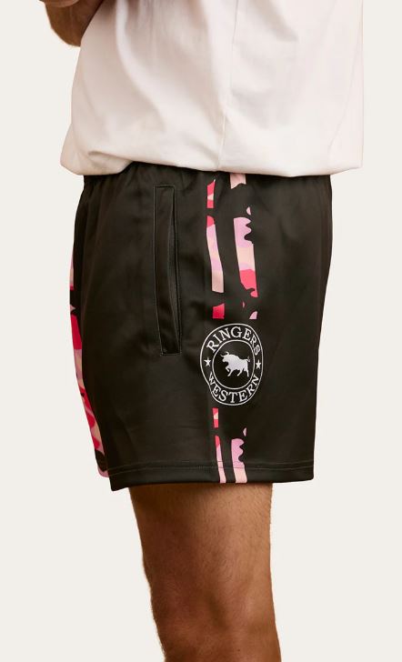 Ringers Western Footy Short Pink/Camo