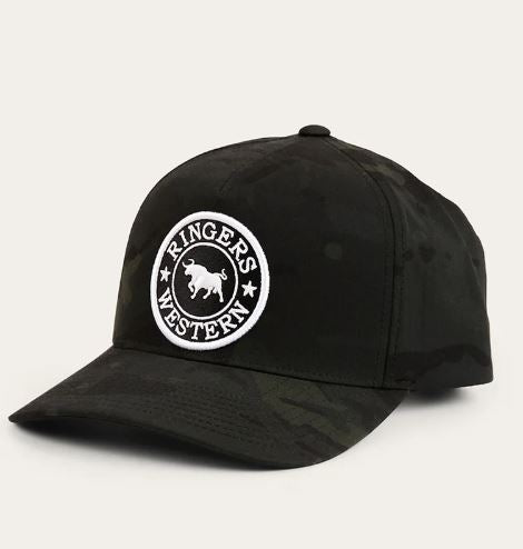 Ringers Western Grover Tech Baseball Cap Black/Camo