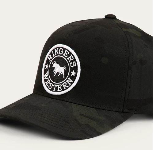 Ringers Western Grover Tech Baseball Cap Black/Camo