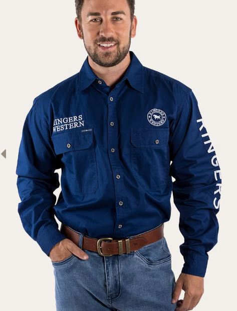 Ringers Western Hawkeye Mens Full Button Work Shirt