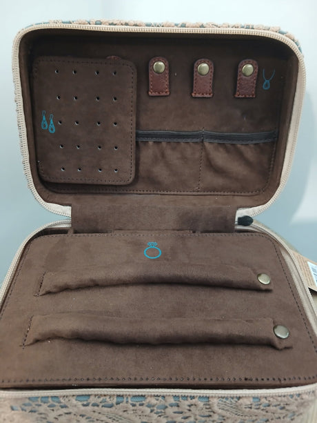 Justin Turquoise & Lace Jewellery Case