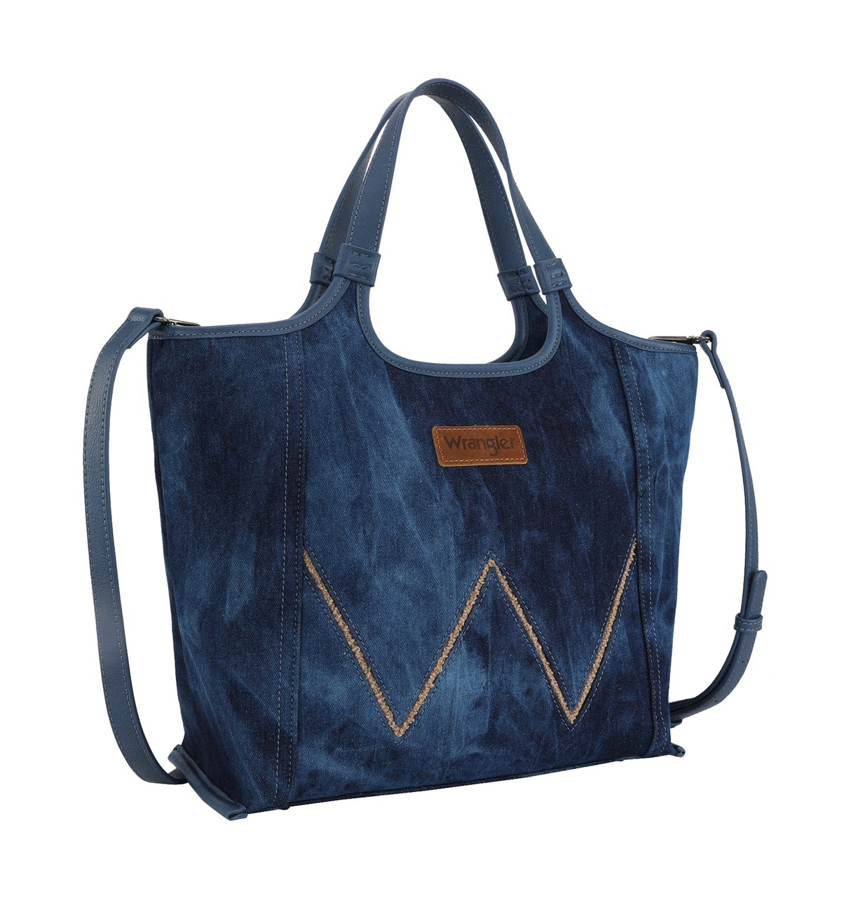 Wrangler SS25 Dark Denim Willa Tote Bag