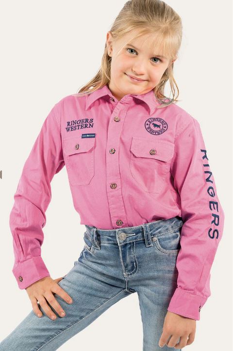 Ringers Western Jackaroo Kids Full Button Work Shirt