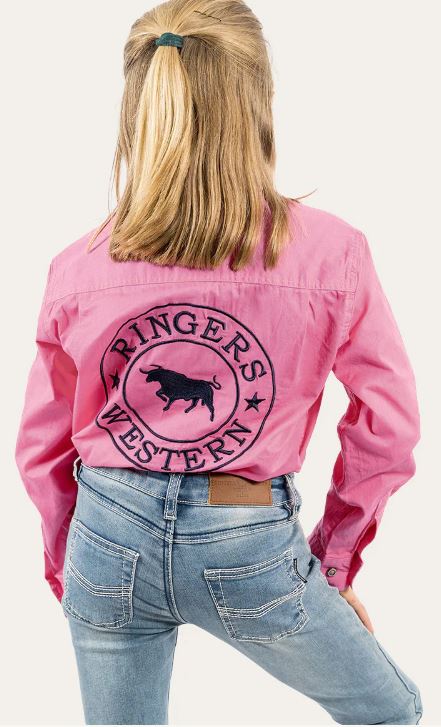 Ringers Western Jackaroo Kids Full Button Work Shirt