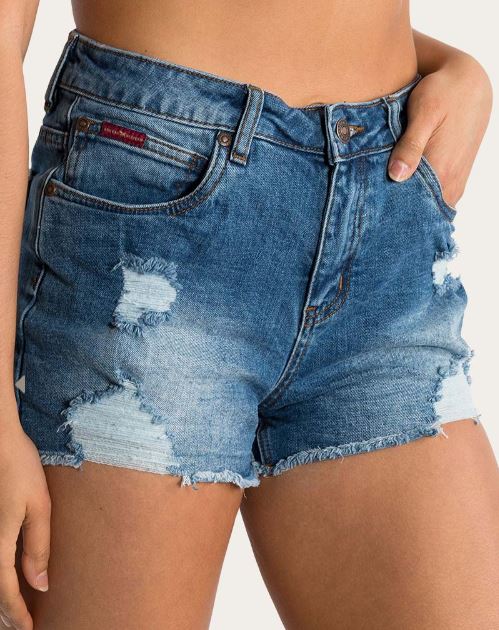 Ringers Western Jessie Women's Mid-Rise Short True Blue