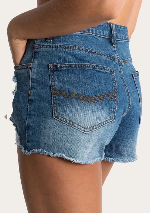 Ringers Western Jessie Women's Mid-Rise Short True Blue