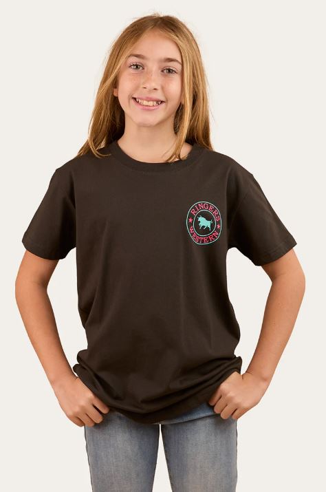 Ringers Western Kids Signature Bull Classic T-Shirt Charcoal/Multi