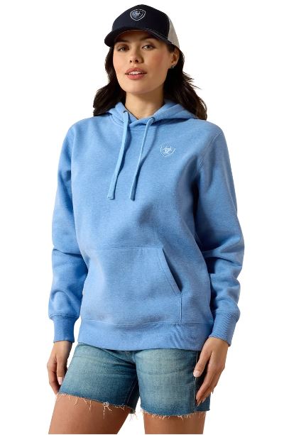 Ariat Womens W26 Logo 2.0 Hoodie Ultramarine Heather