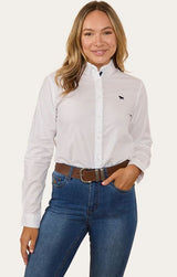 Ringers Western Womens Longreach Plain Stretch Dress Shirt