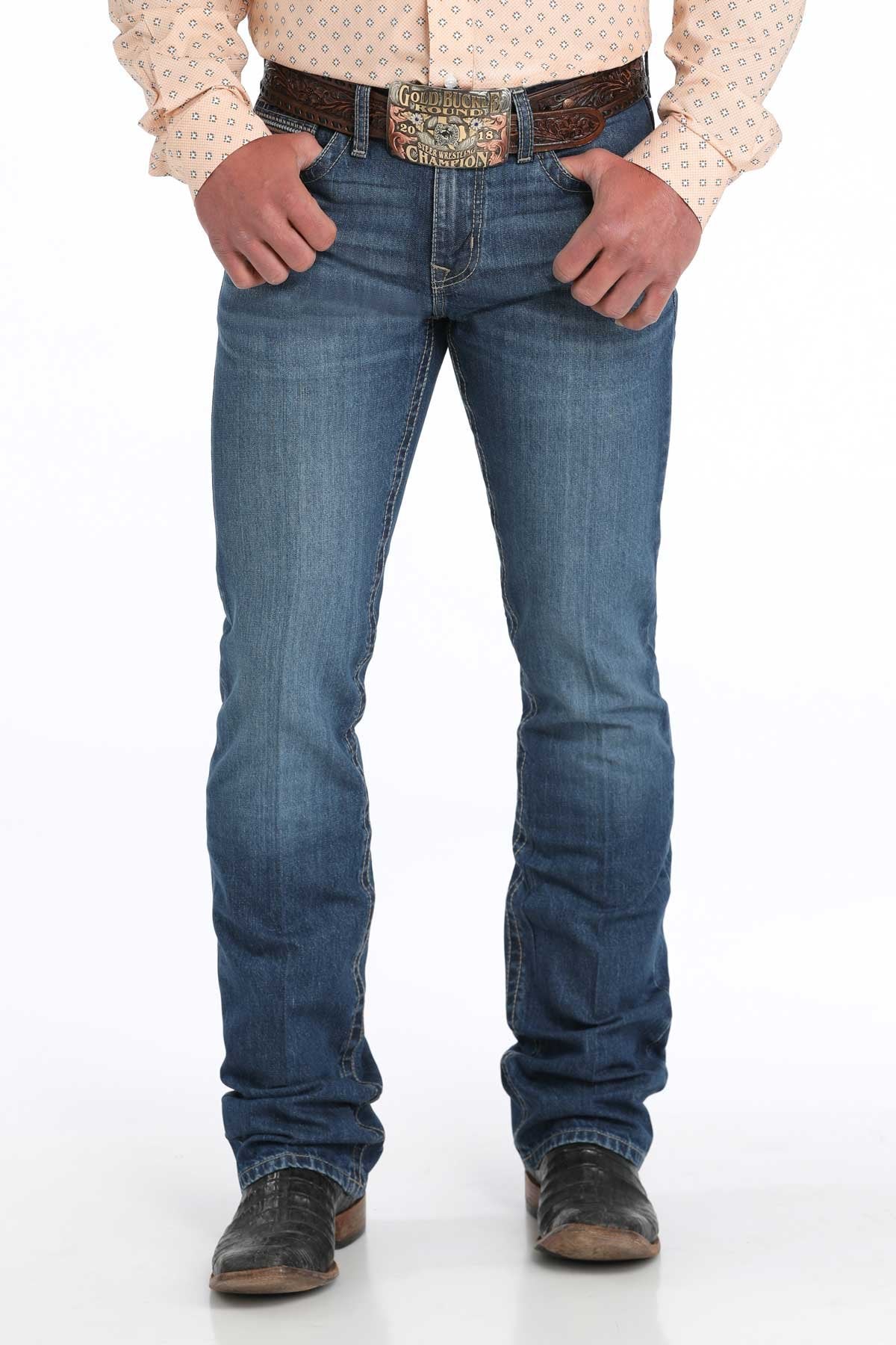Cinch S51 Men’s Jeans Ian Slim Fit Medium Stone