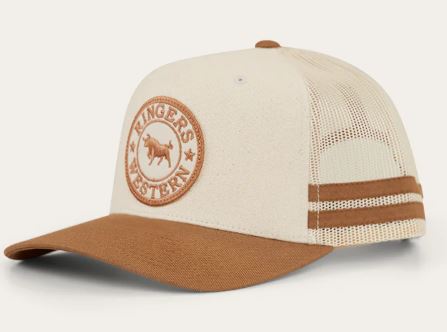 Ringers Western McCoy Trucker Cap - Beige/Clay