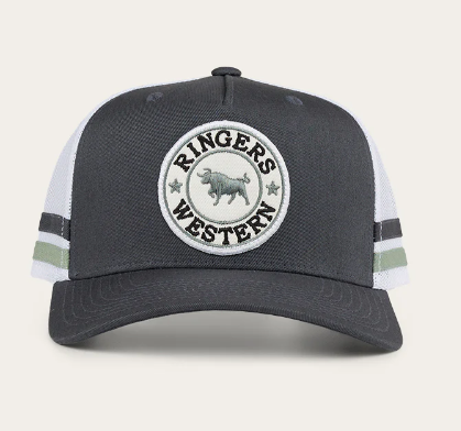 Ringers Western McCoy Trucker Cap Charcoal/Leaf