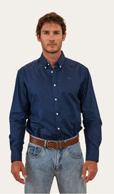 Ringers Western Homestead Mens Dress Shirt - Navy