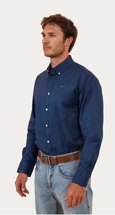 Ringers Western Homestead Mens Dress Shirt - Navy