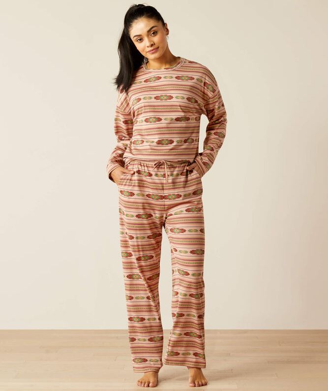 Ariat W25 Womens Dreams Pajama Set Milagro Serape Print