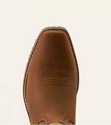 Ariat Mens Hybrid Roughstock Square Toe Distressed Brown