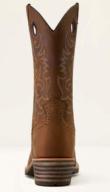 Ariat Mens Hybrid Roughstock Square Toe Distressed Brown