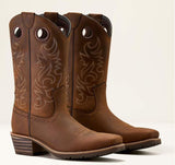 Ariat Mens Hybrid Roughstock Square Toe Distressed Brown