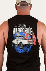 Ringers Western SS25 Mens Mud Sweat and Beers Muscle Tank Black