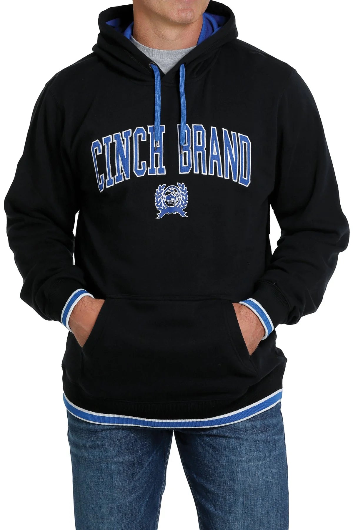 Cinch Mens Pullover Hoodie Black