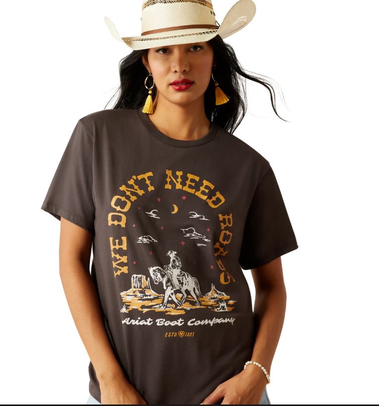 Ariat AW25 Women's No Roads SS Tee Vintage Black