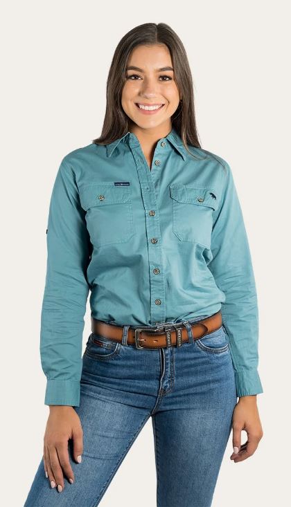 Ringers Western Womens Pentecost River Full Button Work Shirt