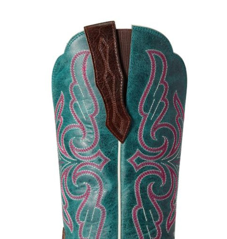 Ariat Women's Primera Stretch Fit Barrel Brown/Antique Teal