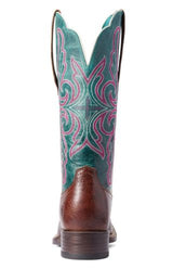 Ariat Women's Primera Stretch Fit Barrel Brown/Antique Teal