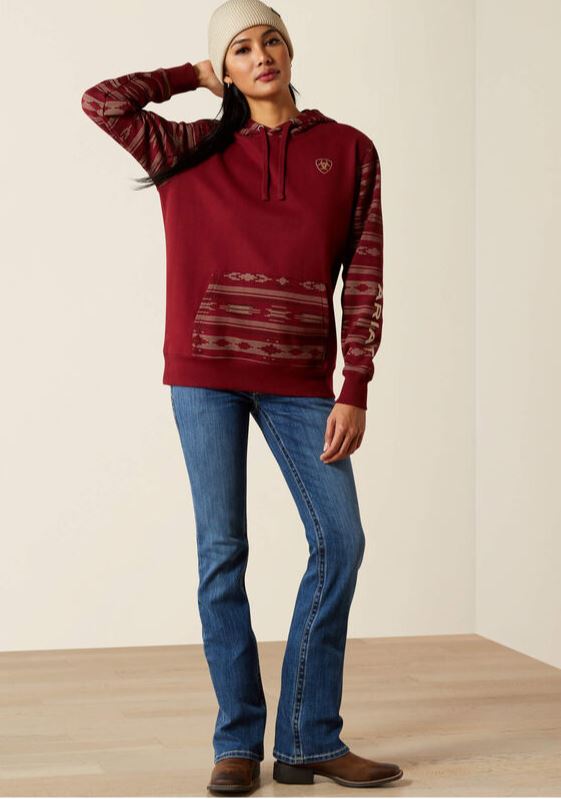 Ariat W26 Womens Logo 2.0 Printed Hoodie Montana Print