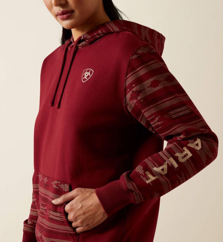 Ariat W26 Womens Logo 2.0 Printed Hoodie Montana Print