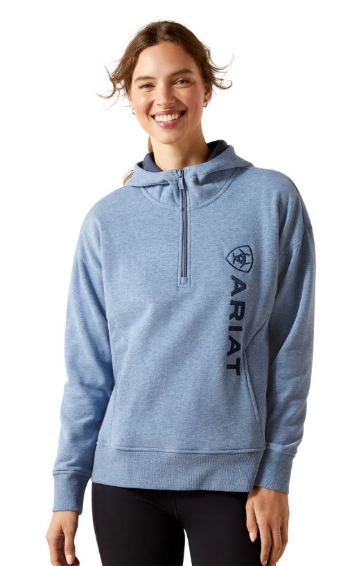 Ariat AW26 Womens Rabere 2.0 Hoodie China Blue Heather