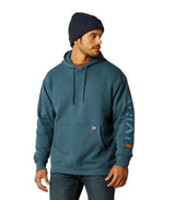 Ariat W25 Mens Rebar Graphic Hoodie Stargazer/Larkspur