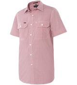 Pilbara Men's Check Dual Pocket Short Sleeve Shirt