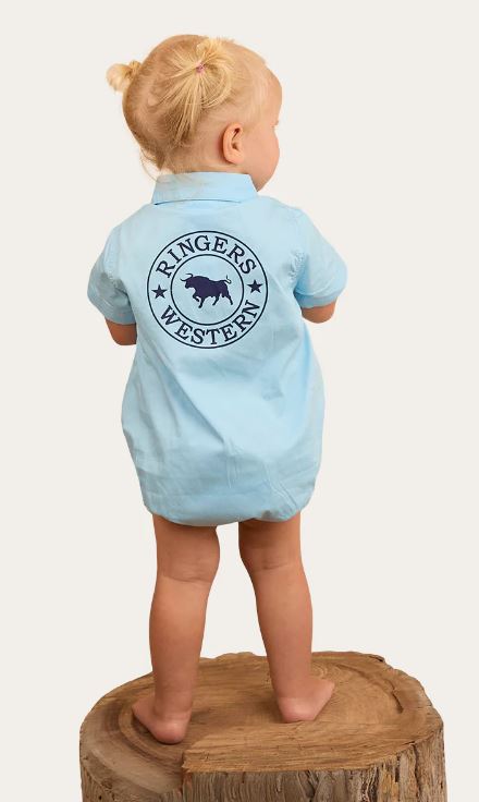 Ringers Western Babies Short Sleeve Work Shirt Romper