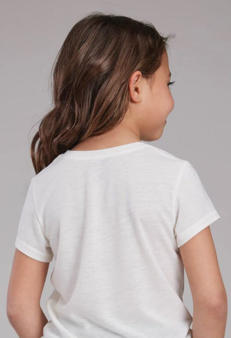 Roper Girls Five Star Collection SS T-Shirt White