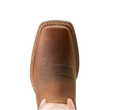 Ariat SS24 Womens Round Up Ryder Distressed Brown/Golden Pink