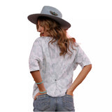 Cruel Denim Ladies Floral Button Down Shirt