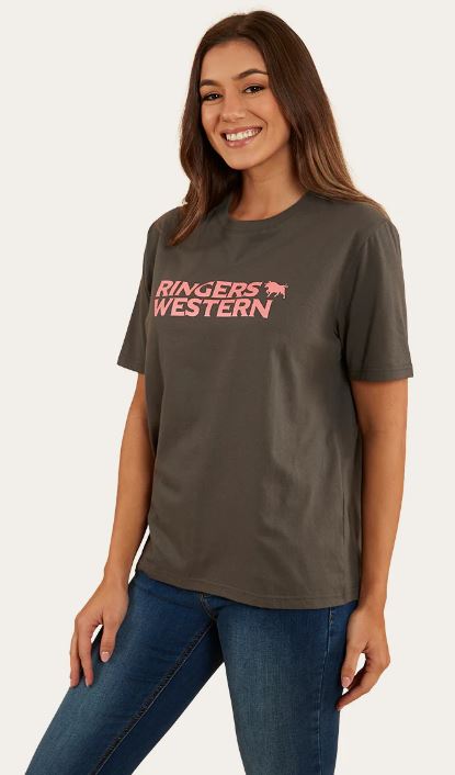 Ringers Western Somerset Womens Loose Fit T-Shirt - Vintage Black