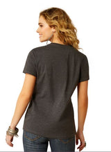 Ariat Womens Southwest Classic SS Tee Charcoal Heather