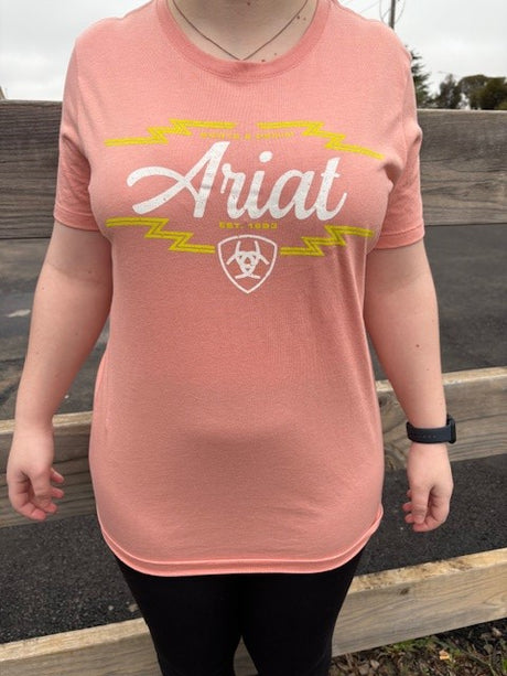 Ariat Womens South Western Tee Sunset Heather