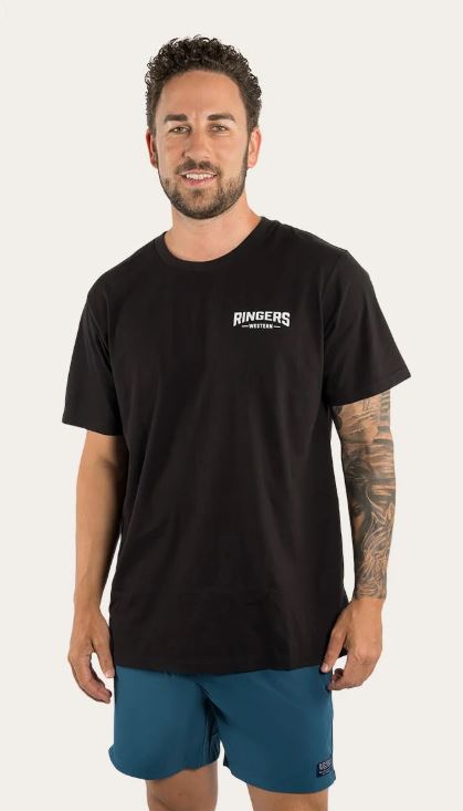 Ringers Western Mens Squadron T-Shirt Black