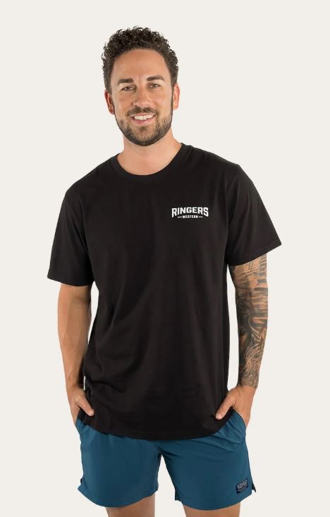 Ringers Western Mens Squadron T-Shirt Black