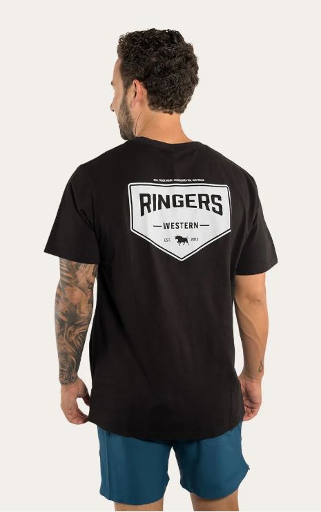 Ringers Western Mens Squadron T-Shirt Black
