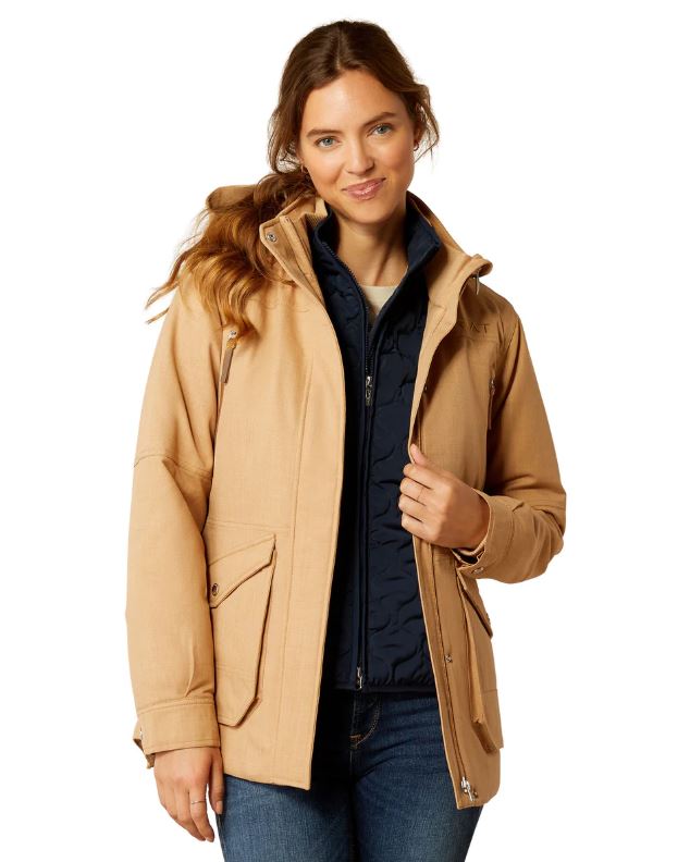 Ariat W25 Womens Sterling Waterproof Insulated Parka Tannin