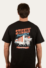 Ringers Western SS27 Mens Stickin Together Loose Fit T-Shirt Black