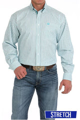 Cinch S51 Mens Striped Button Down Western Shirt