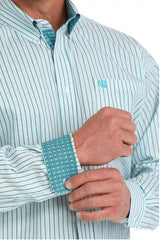 Cinch S51 Mens Striped Button Down Western Shirt