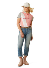 Ariat S25 Womens Taryn Polo Flamingo Pink/Coral Paradise