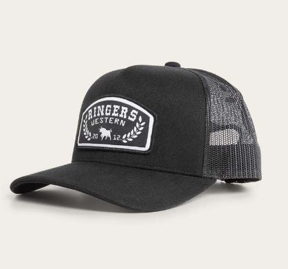 Ringers Western Wheatbelt Wool Trucker Cap Black